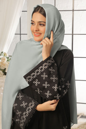 Rose Pink Embroidered Abaya
