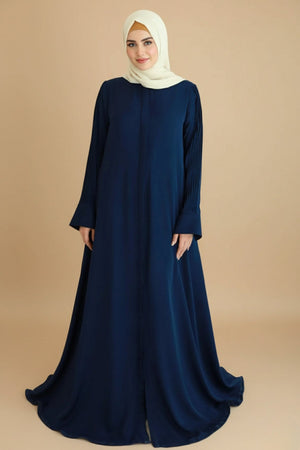 Mauve Pleated Abaya