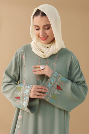 Black Crepe Abaya