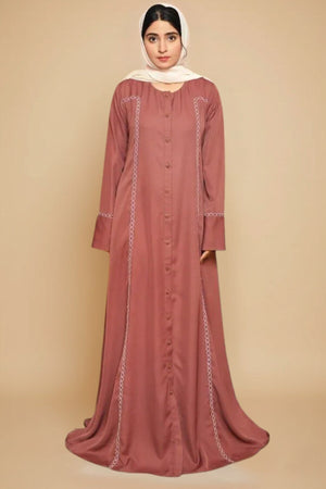 Purple Haze Embroidered Abaya