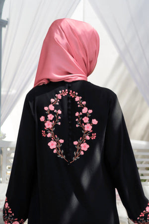 White Sakura Abaya
