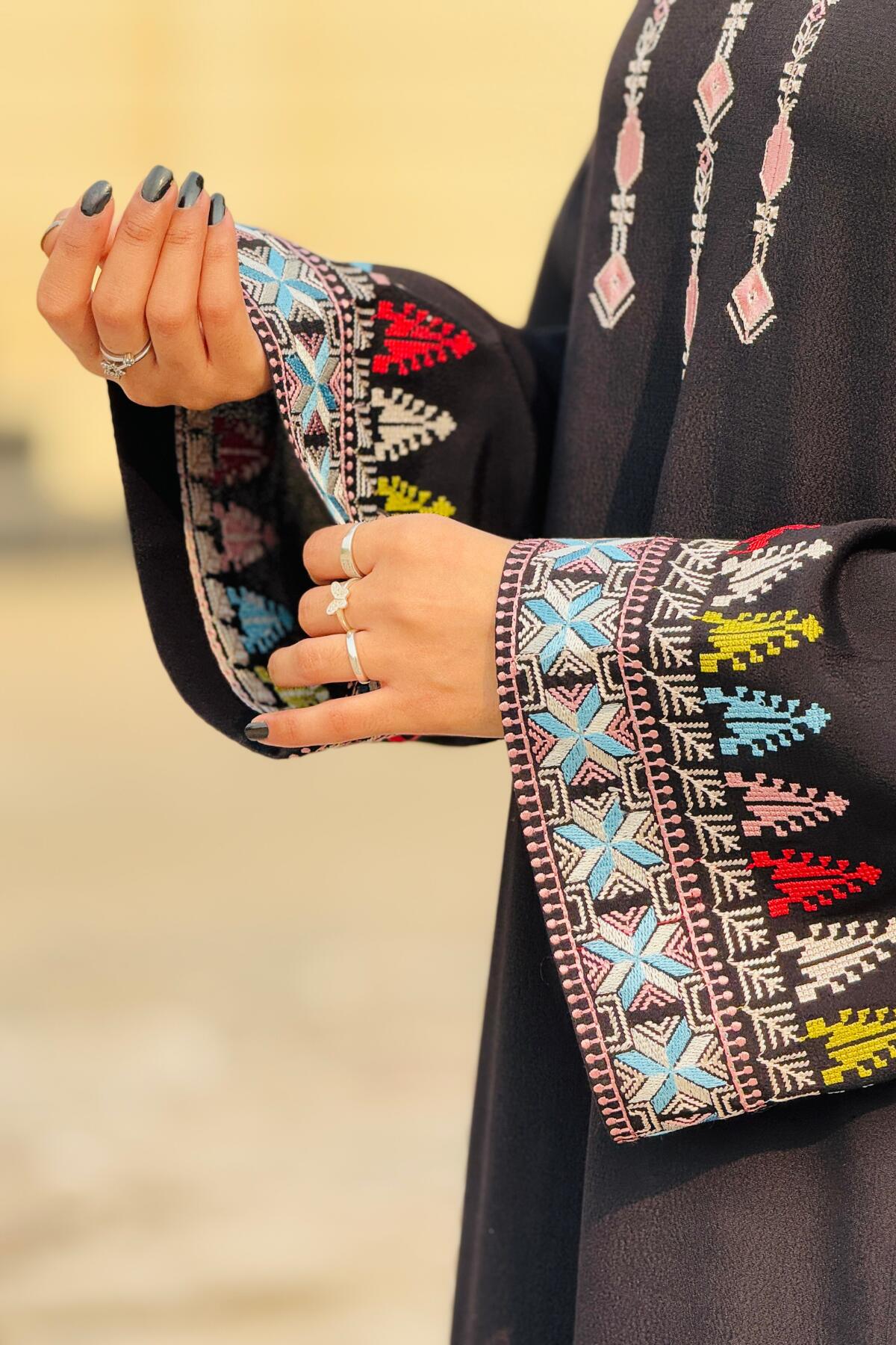Pistachio Crepe Abaya