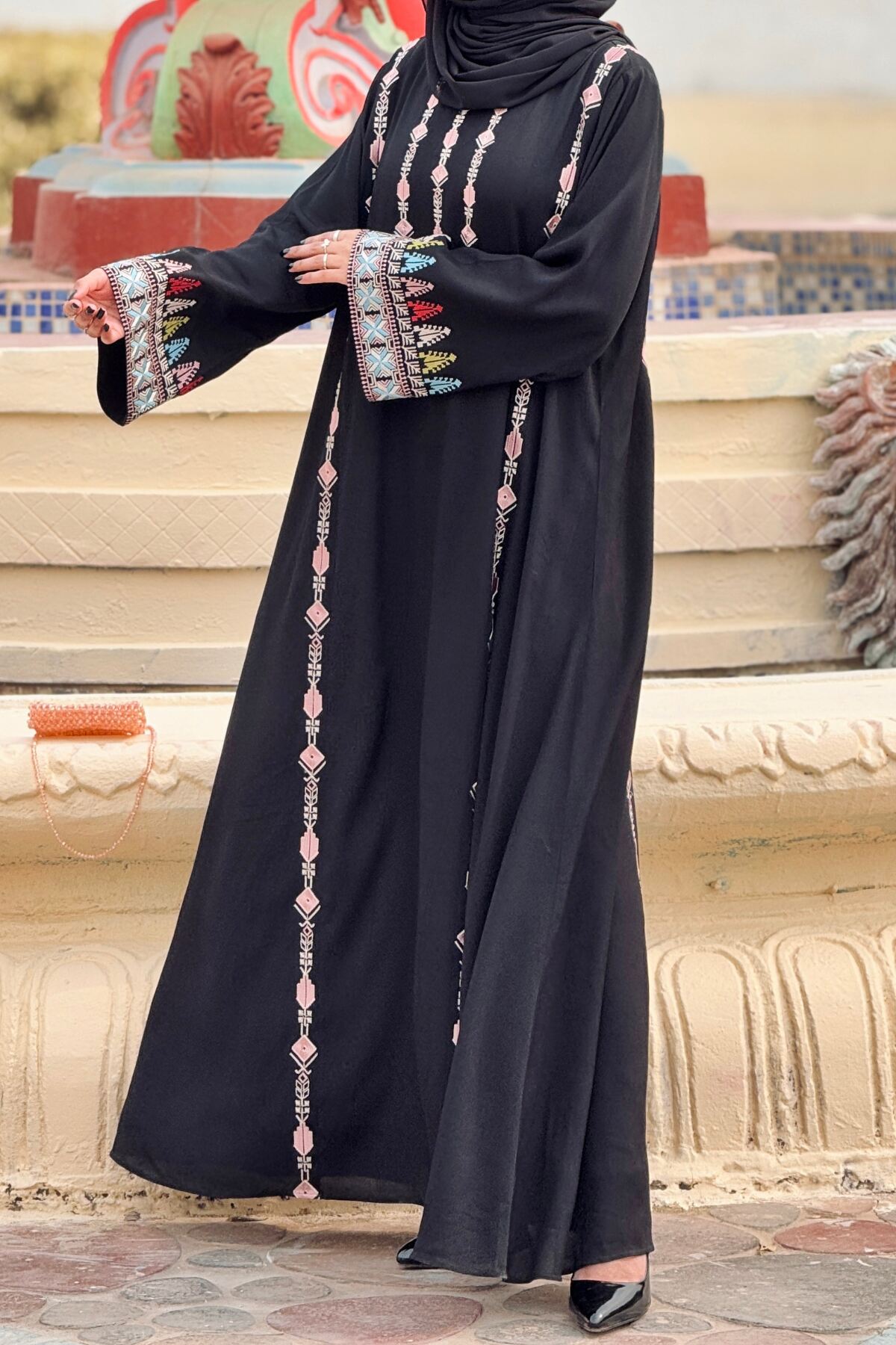 Pistachio Crepe Abaya