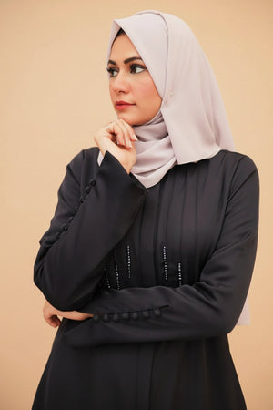 Burgundy Flare Abaya