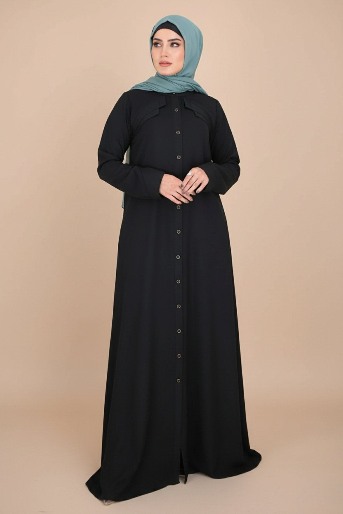 Cherry Berry Lapel Abaya