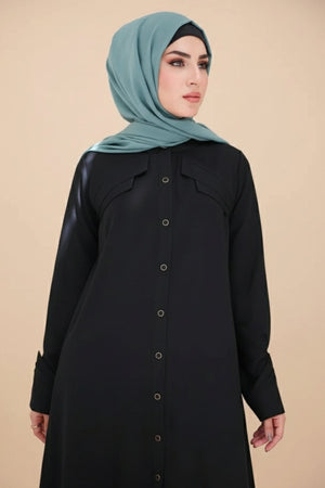 Cherry Berry Lapel Abaya