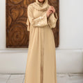 Embroidered Camel Abaya