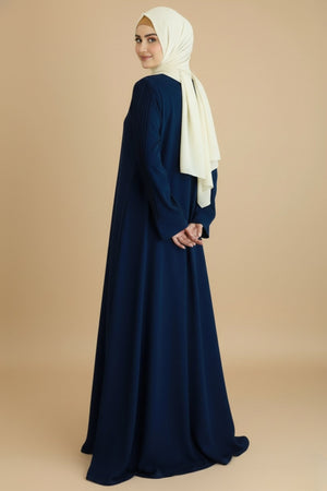 Mauve Pleated Abaya