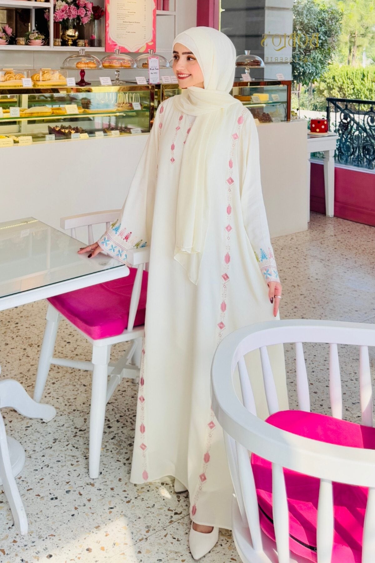 Pistachio Crepe Abaya