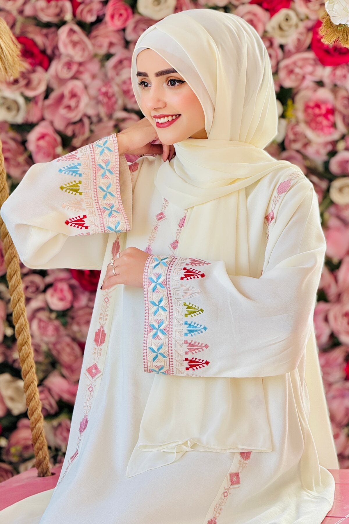 Pistachio Crepe Abaya