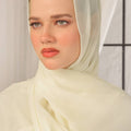 Lemon Chiffon Georgette Hijab