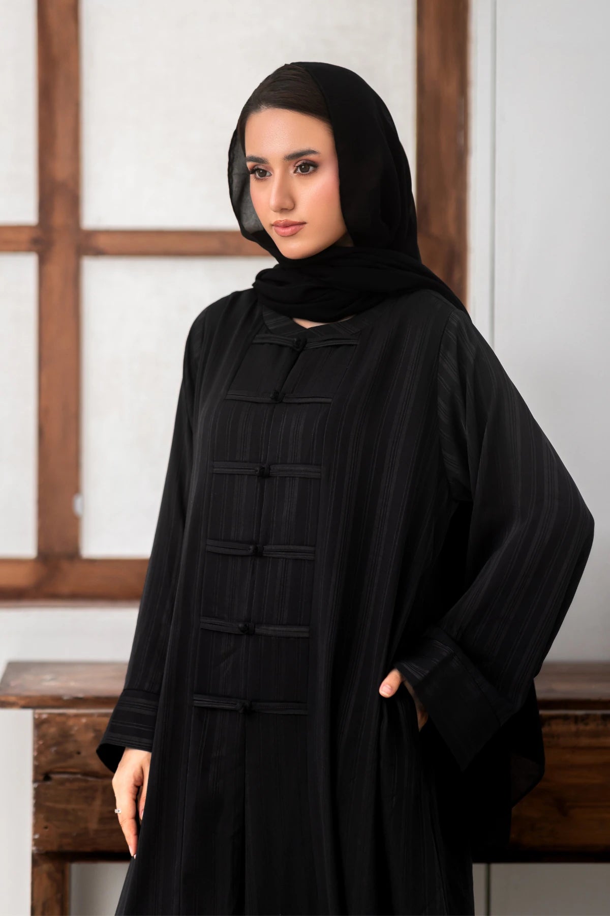 Luxury Black Abaya