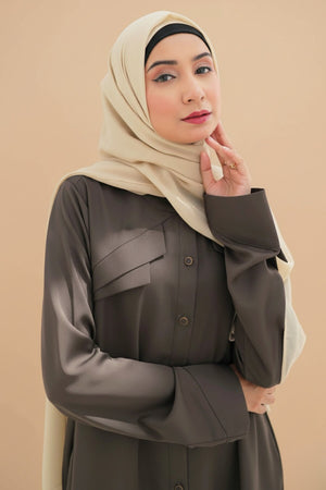 Cherry Berry Lapel Abaya