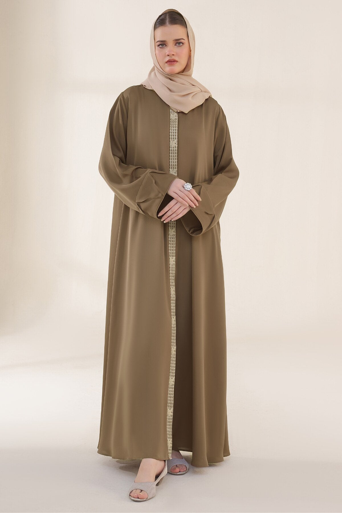 Turkish Rose Embroidered Abaya