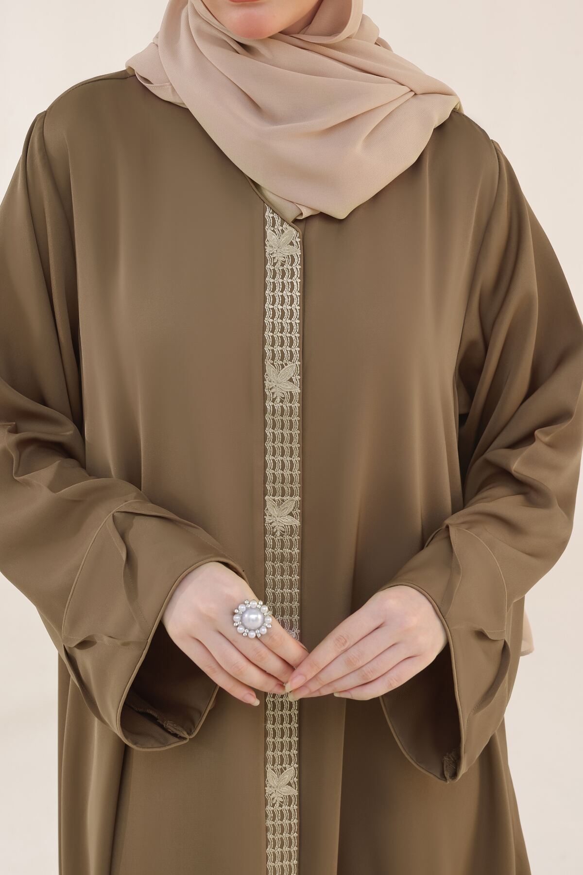 Turkish Rose Embroidered Abaya