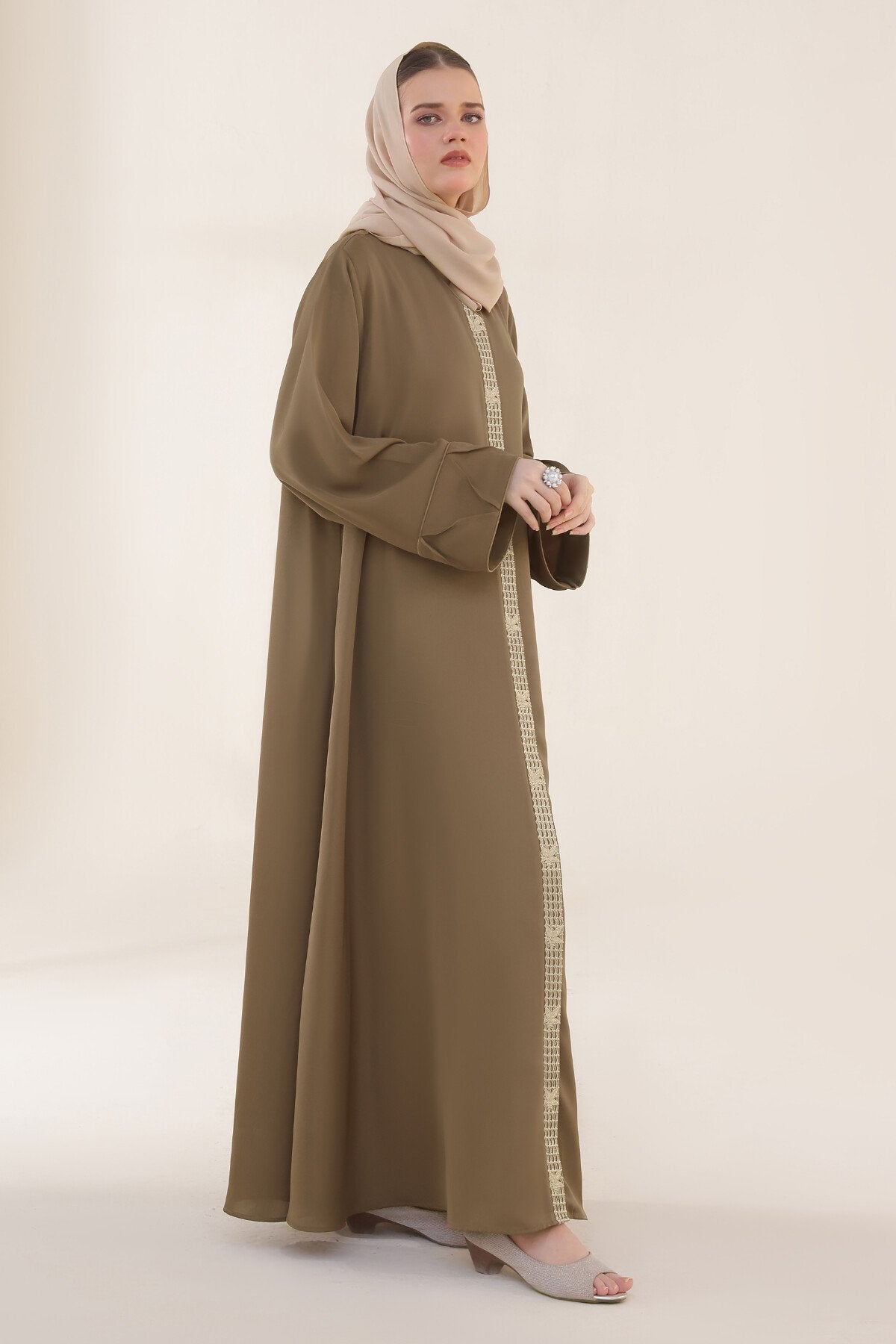 Turkish Rose Embroidered Abaya