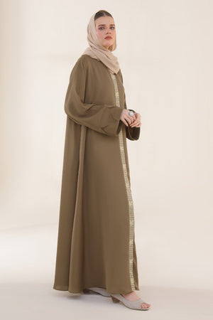 Turkish Rose Embroidered Abaya