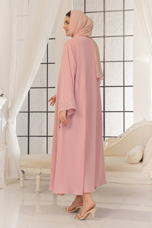 Sky Blue Beaded Abaya