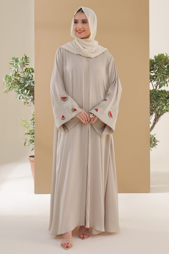 Pearl Bush Embroidered Abaya
