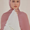 Pink Daisy Silk Hijab