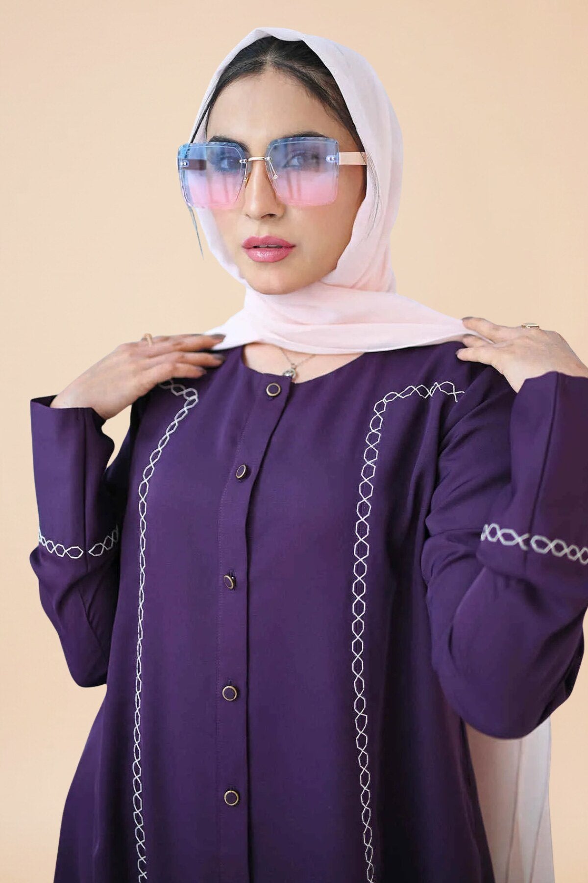 Rose Vale Embroidered Abaya