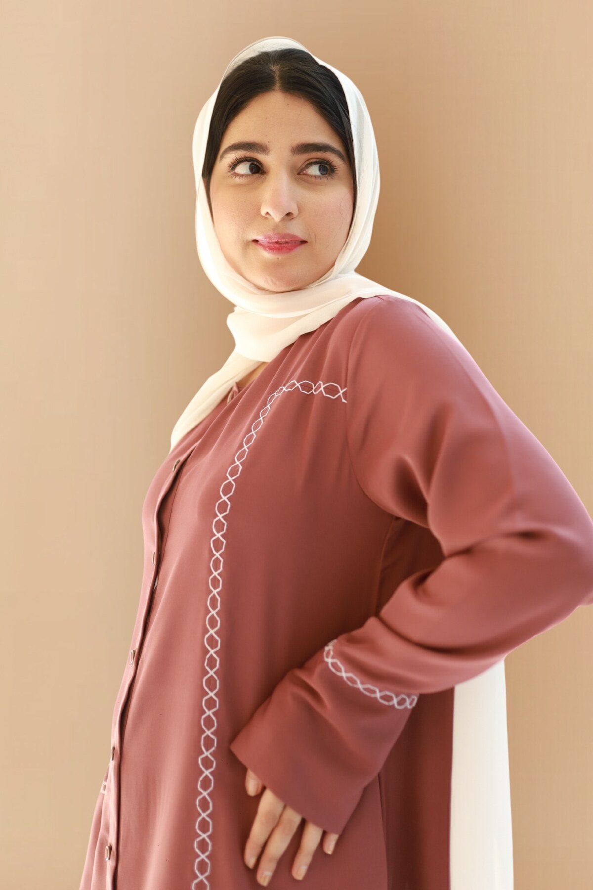 Purple Haze Embroidered Abaya