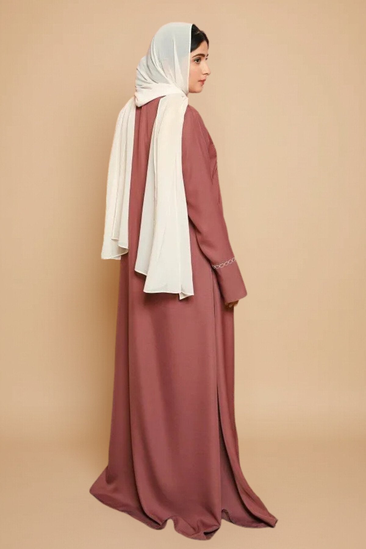 Purple Haze Embroidered Abaya
