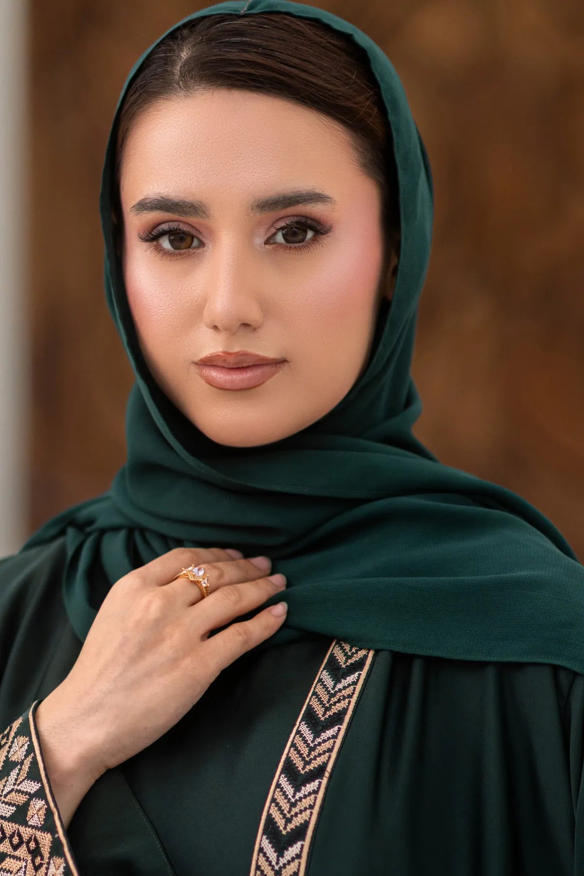 Teal Green Georgette Hijab