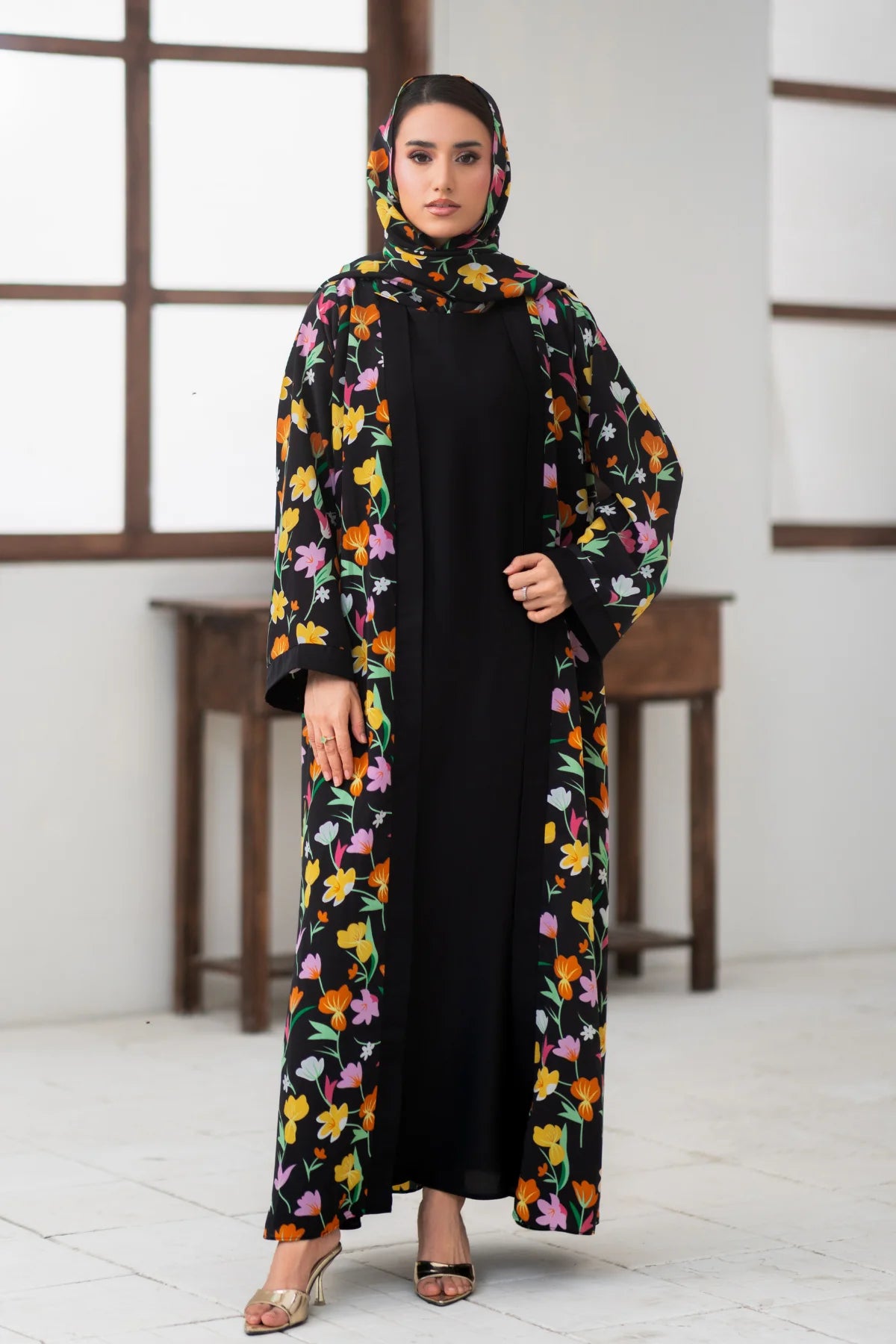 Wildflower Kimono Abaya Set